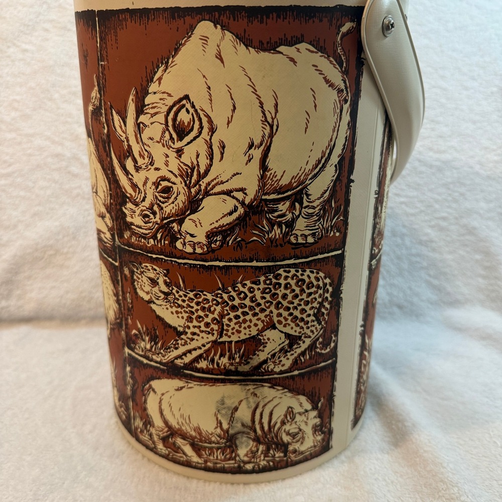 Vintage Georges Briard Safari Animal Ice Bucket Mid Century Modern Barware USA - Picture 6 of 12